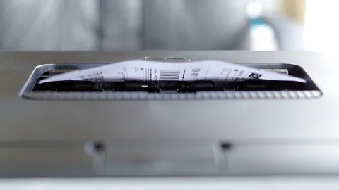 Laser Printer Printing A Page Stock Footage 104576841