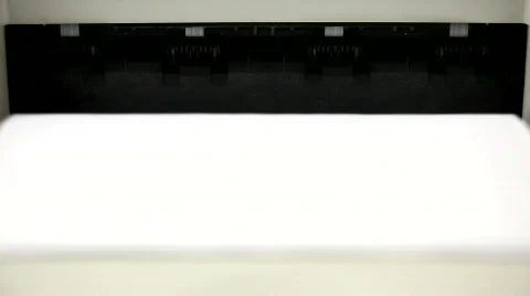 Laser printer printing pages Stock Footage 295779