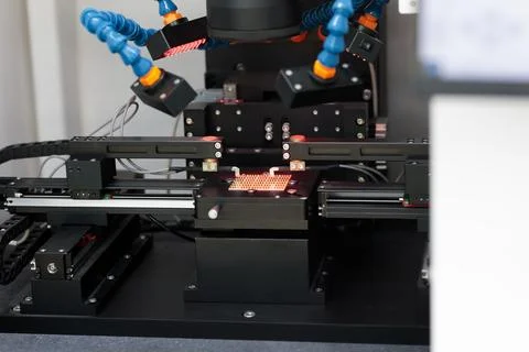 Laser processing of microelectronic materials Stock Photos