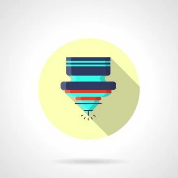 Laser processing round vector icon Stockillustratie