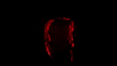 Laser projections on smoke. Stock Footage 270993075