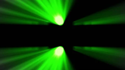 Laser ray beams rotating loop green background Stock Footage 49915786