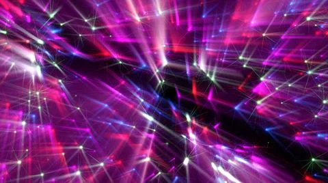 Laser ray light neon rays Stock Illustration