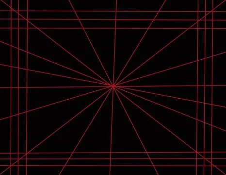 Laser rays on black background Stock Illustration