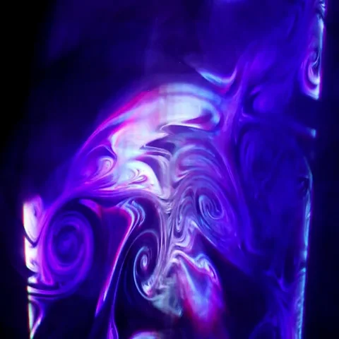 Laser rays lighting through the clouds of smoke. Smoke and laser rays. Stock Footage 69722186