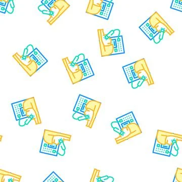 Laser rejuvenation client vector seamless pattern Illustration