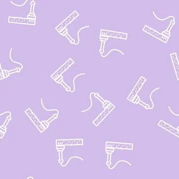 Laser resurfacing line vector seamless pattern Illustration