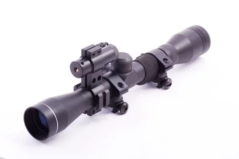 Laser rifle scope Stock Photos