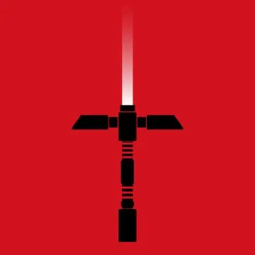 Laser saber poster Stock Illustration