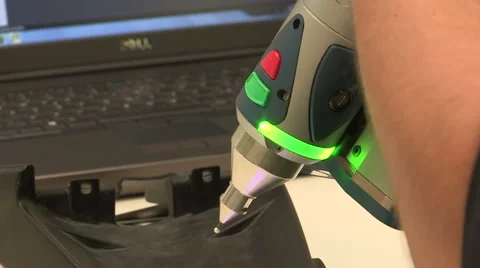 Laser scanning 3d surface Stock Footage 45601121