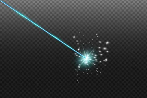Laser security beam isolated on dark background Stock Illustration