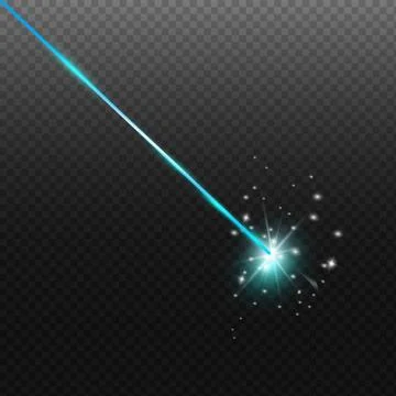 Laser security beam isolated on dark background. Stock Illustration