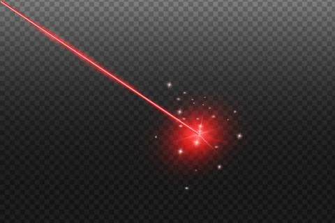 Laser security beam isolated on dark background. Illustrazione stock