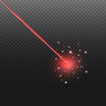 Laser security beam isolated on dark background. Illustrazione stock