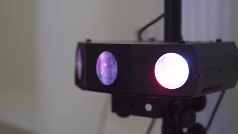 Laser show device Stock Footage 159896961