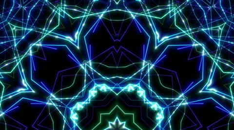 Laser show kaleidoscope Stock Footage 64868079