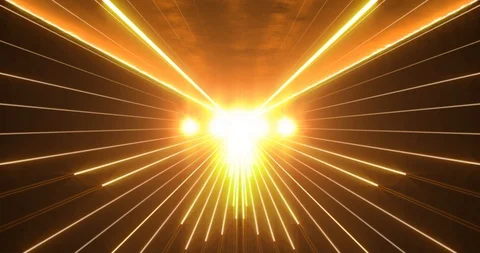 Laser Show - Orange Stock Footage 92982594