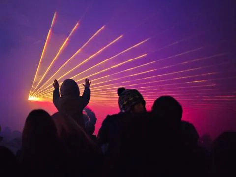 Laser show Stock Photos