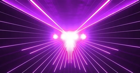 Laser Show - Purple Stock Footage 92997980