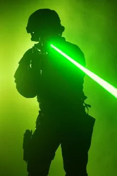 Laser sights Foto stock
