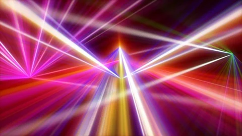 Laser Stage Beam Flickering Dace Glow Effect Show On Stage. Stock Footage 111514688