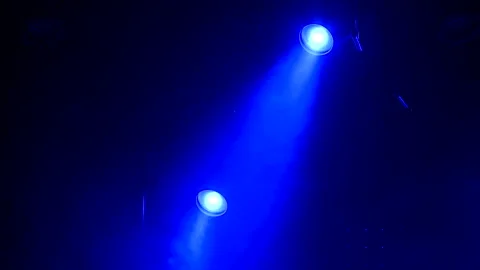 Laser stage lights and spot lights concert Stock Footage