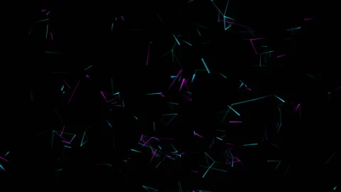 Laser storm.Flight into cosmic web structure seamless VJ loop for music videos Vídeo Stock 101487097