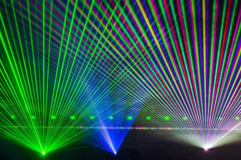 Laser strobe lights Stock Photos