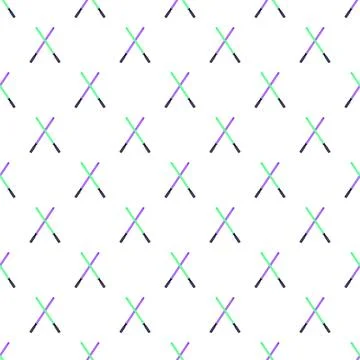 Laser sword weapon crossing pattern for sci fi background Stock Illustration