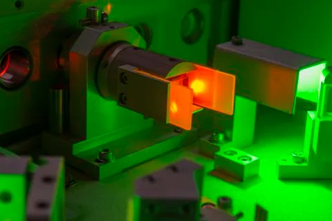 Laser system details Stock Photos