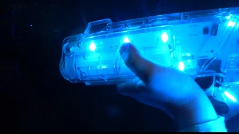 Laser tag shooting machine Stock Footage 122704975