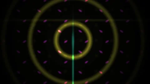 Laser Target Circle with Green Line. Stock Footage 335113288