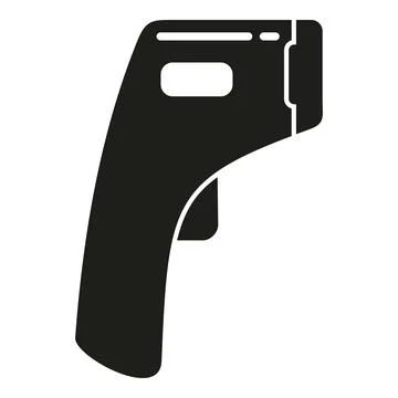 Laser thermometer device icon simple vector. Scan test care Illustrazione stock