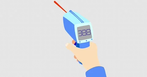Laser thermometer. Stock Footage 148168224
