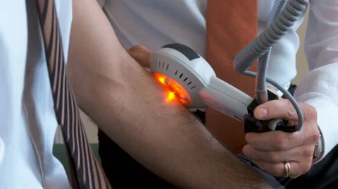 Laser treatment Stock Footage 6088019