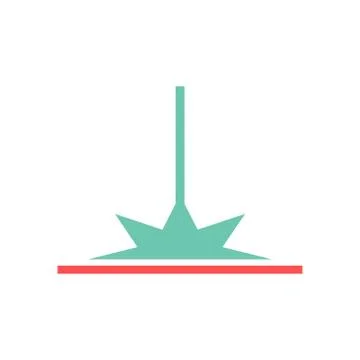 Laser vector icon design template Stock Illustration