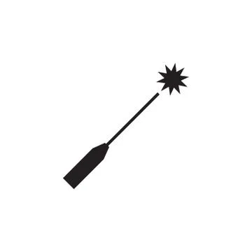 Laser vector icon design template Illustrazione stock