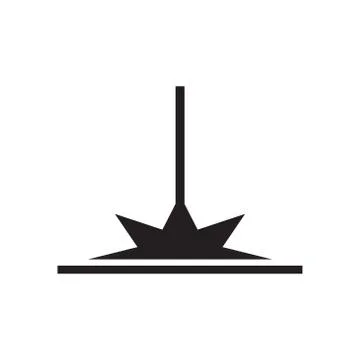 Laser vector icon design template Illustrazione stock