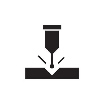 Laser vector icon design template Stock Illustration