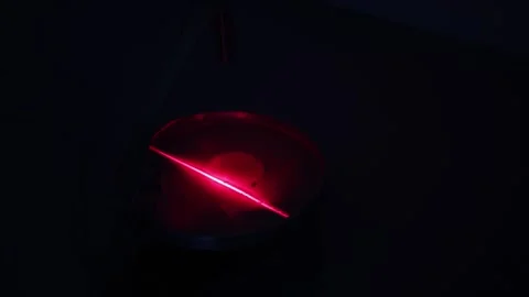 Laser weapons technology cuts metal Stock Footage 288014816