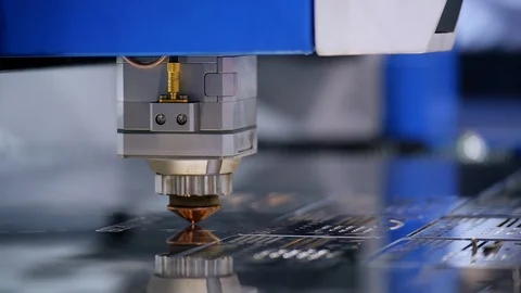 Laser Weld Robotics Automated Operation Closeup Stock Footage 107446177