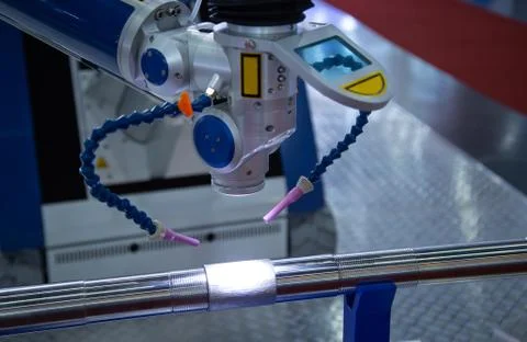 Laser welding machine Foto stock