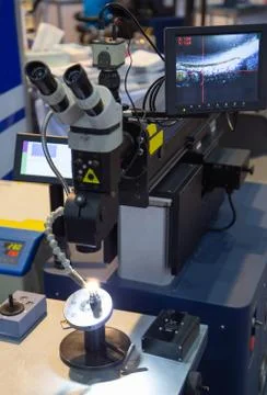 Laser welding machine Foto stock