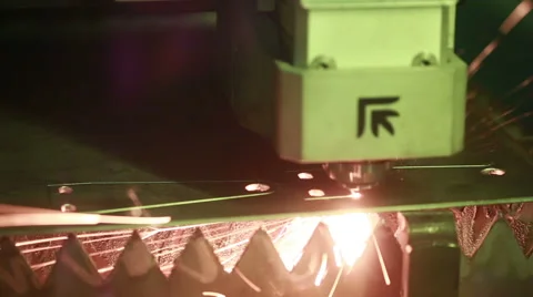 Laser welding. plasma metal cutting Stock Footage 64707093