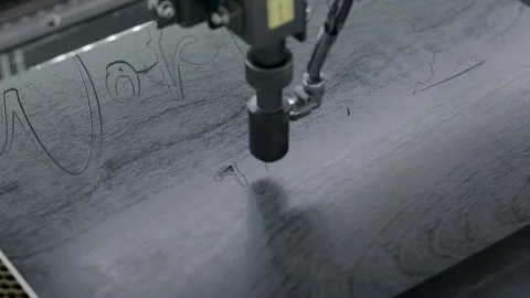 Laser Wood Cutting Stock Footage 230757969