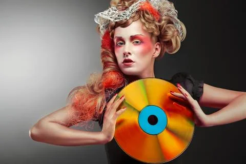 Laserdisco. Stock Photos