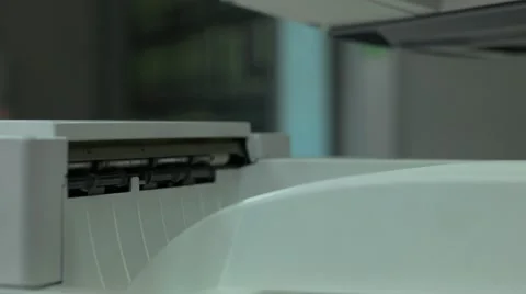Laserprint Machine Printing Documents Stock Footage 49126980