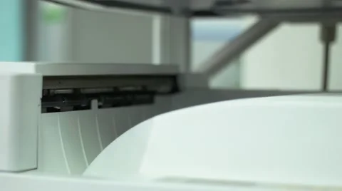 Laserprint Machine Printing Documents Stock Footage 49127130