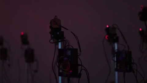 Lasers are used in science Stock Footage 288014673