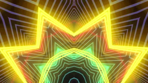 Lasers kaleidoscope stage loop Stock Footage 64868464